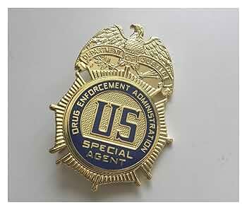 ポリスバッジ　DEA ホルダー付き Yahoo!オークション - DEA 麻薬取締局 特別捜査官 ポリスバッジ